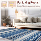 Contemporary Striped Vintage Fusion(Blue)