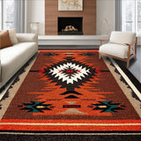 Ultra Soft Area Rug, Non Slip, Stain Resistant, Washable Area Rugs for Living Room, Bedroom, Southwest Chocolate Living Room Non-Slip Area Rug(Brown)