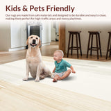 Ultra Soft Area Rug, Non Slip, Stain Resistant, Washable Area Rugs for Living Room, Bedroom, Beige Floor Runner Abstract(Beige)