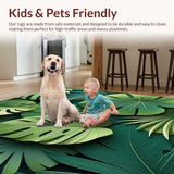 Artistic Lush Green Leaf Arrangement(Green)