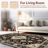 Vibrant Abstract Leafy Design(Black)