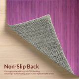 Ultra Soft Area Rug, Non Slip, Stain Resistant, Washable Area Rugs for Living Room, Bedroom, Soft Shag Cozy Urban Vibe(Purple)