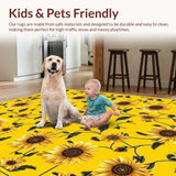 Cozy Yellow Bloom Motif Design(Yellow)