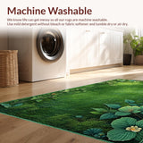 Whimsical Floral Leaf Motif(Green)