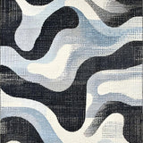 Ultra Soft Area Rug, Non Slip, Stain Resistant, Washable Area Rugs for Living Room, Bedroom, Zebra Crossing: Chic Striped Rug, Classic Color Palette, Flatweave(Gray)
