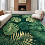 Elegant Gold Green Botanical Motif(Green)