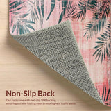 Ultra Soft Area Rug, Non Slip, Stain Resistant, Washable Area Rugs for Living Room, Bedroom, Cozy Modern Lattice Arrangement(Pink)