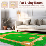 Vibrant Whimsical Baseball Diamond Decor(Green)