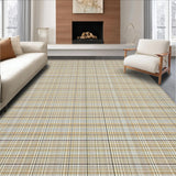 Ultra Soft Area Rug, Non Slip, Stain Resistant, Washable Area Rugs for Living Room, Bedroom, Contemporary Neutral Lattice Pattern(Beige)