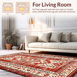 Cozy Modern Medallion Design(Red)