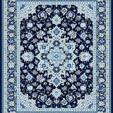 Intricate Vintage Geometric Area with Elegant Design(Blue)