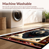 Ultra Soft Area Rug, Non Slip, Stain Resistant, Washable Area Rugs for Living Room, Bedroom, Warm Nature-Inspired Abstract Aesthetic(Beige)