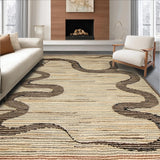 Chic Minimalist Serpent Design(Beige)