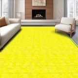 Ultra Soft Area Rug, Non Slip, Stain Resistant, Washable Area Rugs for Living Room, Bedroom, Trendy Bright Layered Shapes(Yellow)