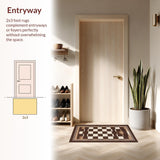 Contemporary Playful Tiled Arrangement(Beige)