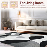 Dynamic Abstract Wavy Circles(Black)