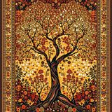 Ultra Soft Area Rug, Non Slip, Stain Resistant, Washable Area Rugs for Living Room, Bedroom, Chic Textured Nature Elements(Gold)