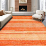 Ultra Soft Area Rug, Non Slip, Stain Resistant, Washable Area Rugs for Living Room, Bedroom, Luxe Warm Monochrome Essence(Orange)