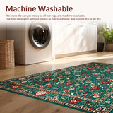 Intricate Floral Tapestry Design(Green)
