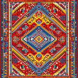 Eclectic Multicolor Braided Texture(Red)