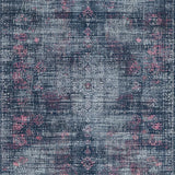 Ultra Soft Area Rug, Non Slip, Stain Resistant, Washable Area Rugs for Living Room, Bedroom, Luxurious Foldable Non-Slip Microfiber Floor Covering With Elegant Design(Blue)