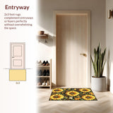 Sophisticated Retro Floral(Yellow)