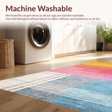 Ultra Soft Area Rug, Non Slip, Stain Resistant, Washable Area Rugs for Living Room, Bedroom, Stylish Minimalist Tiled Design(Yellow)