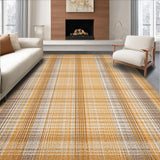 Ultra Soft Area Rug, Non Slip, Stain Resistant, Washable Area Rugs for Living Room, Bedroom, Inviting Subtle Textural Design(Gold)
