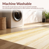 Ultra Soft Area Rug, Non Slip, Stain Resistant, Washable Area Rugs for Living Room, Bedroom, Gold with Uniform Matte Finish and Smooth Surface(Beige)