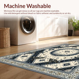 Ultra Soft Area Rug, Non Slip, Stain Resistant, Washable Area Rugs for Living Room, Bedroom, Contemporary Celestial Orb Elements(Beige)