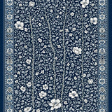 Ultra Soft Area Rug, Non Slip, Stain Resistant, Washable Area Rugs for Living Room, Bedroom, Geometric Botanical Boho for(Blue)