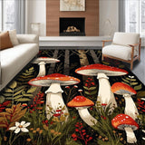 Ultra Soft Area Rug, Non Slip, Stain Resistant, Washable Area Rugs for Living Room, Bedroom, Nature-Inspired Rustic Decor(Red)