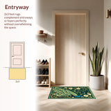 Contemporary Green Abstract Design(Green)
