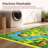 Vivid Dino Trail Imagination Canvas(Green)