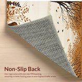 Ultra Soft Area Rug, Non Slip, Stain Resistant, Washable Area Rugs for Living Room, Bedroom, Luxurious Anti-Skid Beige Rug for Elegant Living Room Spaces(Beige)