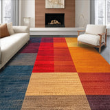 Ultra Soft Area Rug, Non Slip, Stain Resistant, Washable Area Rugs for Living Room, Bedroom, Washable Contemporary Bedroom Rug for Minimal Living(Red)