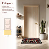 Elegant Symmetrical Ogee Design(Red)
