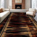 Ultra Soft Area Rug, Non Slip, Stain Resistant, Washable Area Rugs for Living Room, Bedroom, Wildlife-Inspired Luxurious Aesthetic(Brown)