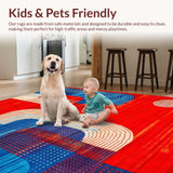 Funky Retro Abstract Composition(Red)