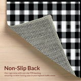 Charming Contemporary Black Tartan(Black)