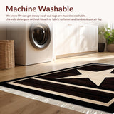Ultra Soft Area Rug, Non Slip, Stain Resistant, Washable Area Rugs for Living Room, Bedroom, Elegant Earthy Textured Motif(Brown)