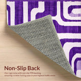 Ultra Soft Area Rug, Non Slip, Stain Resistant, Washable Area Rugs for Living Room, Bedroom, Soft Purple Shaggy Textures(Purple)