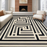 Elegant Faded Geometric Arrangement(Beige)