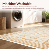 Ultra Soft Area Rug, Non Slip, Stain Resistant, Washable Area Rugs for Living Room, Bedroom, Soft Geometric Bath Mat for Minimalist Bathrooms(Red)