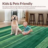 Contemporary Earthy Horizontal Lines(Green)