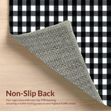 Cozy Cottage Style Plaid Print(Black)