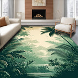 Elegant Earthy Leafy Motif(Green)