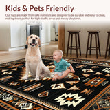 Dynamic Black and Brown Geometric Styles(Black)