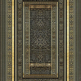 Ultra Soft Area Rug, Non Slip, Stain Resistant, Washable Area Rugs for Living Room, Bedroom, Glamorous Gold Geometric Charm(Gold)