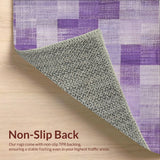 Ultra Soft Area Rug, Non Slip, Stain Resistant, Washable Area Rugs for Living Room, Bedroom, Uno Reverse Bow Rug Lavender Aesthetic Room Coquette Area Carpet(Purple)
